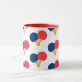 パッモダンドスタイリッシュ、ボールの白い背景 マグカップ (中央)