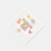 パッ名門私立校風のチ12はヴィーベ12誕生日 スタンダードカクテルナプキン (角)