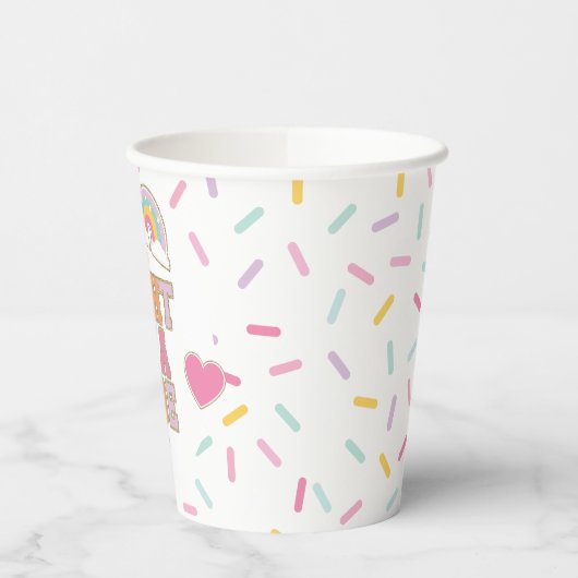 パッ名門私立校風のチ・エイトはヴィベ8誕生日 紙コップ (左)