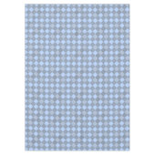 パッ市松模様にチ・パターン01 w LBlue BG テーブルクロス (正面)