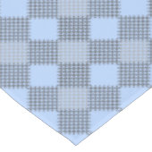 パッ市松模様にチ・パターン01 w LBlue BG テーブルクロス (アングル)