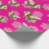 パッ救ク花模様の紙 ラッピングペーパー (角)