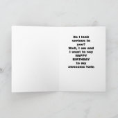 パッ救済プス**ハッピーバースデーツイン**カード カード (内部)