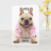 パッ救済プス**ハッピーバースデーツイン**カード カード (黄色い花)