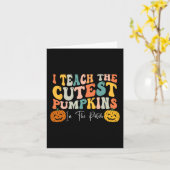 パッ教えチ先生Fで一番可愛いカボチャ カード (黄色い花)