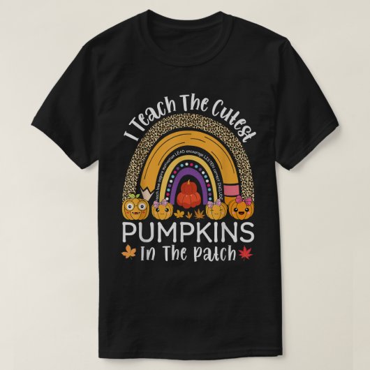 パッ教えチ先生Fで一番可愛いカボチャ Tシャツ (デザイン正面)