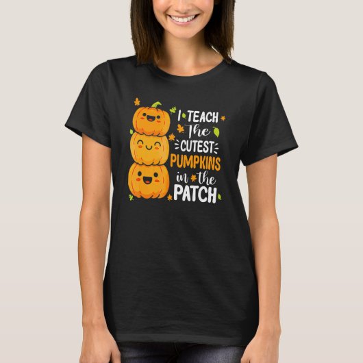 パッ教えチ先生Fで一番可愛いカボチャ Tシャツ (正面)