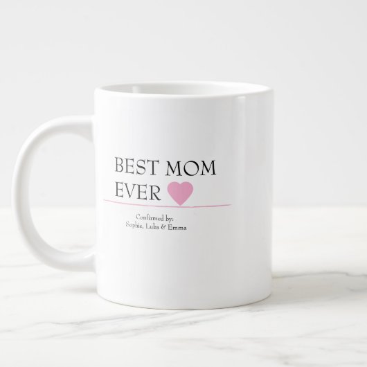 パッ最高のクハートで母がマグカップ – 確認… ジャンボコーヒーマグカップ (左)