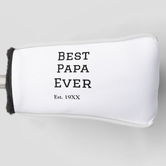 パッ最高のパは今まで。年の日付名の追加父のda ゴルフヘッドカバー (正面)