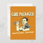 パッ気にケージ:スクリュークッキー送信$ ポストカード (正面/裏面)