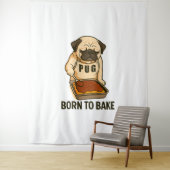 パッ生まれグでおもしろい犬愛好家 タペストリー (インサイチュ)