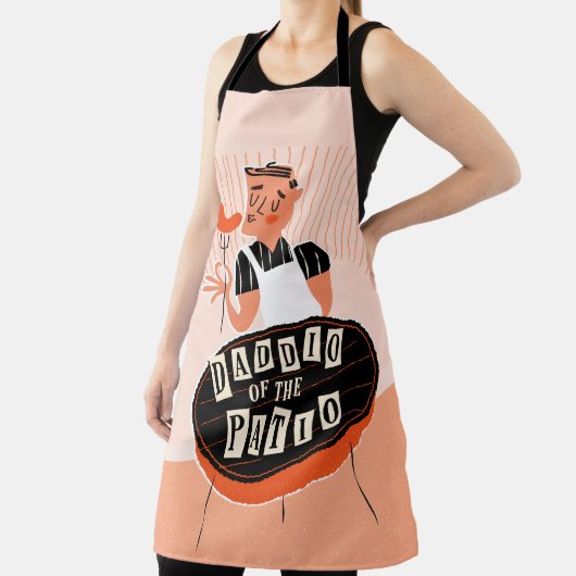 パテおもしろいオのダディオ、パパのためのグリルのエプロン エプロン (インサイチュ)