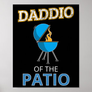 パテおもしろいオの父の日Bbq Grill Daのダディオ ポスター