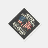 パテのナイフでドライアラーを過小評価しない スタンダードカクテルナプキン (角)