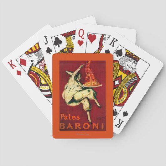 パテのBaroniのヴィンテージPosterEurope トランプ (裏面)