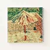 パティオアンブレラハウスモダンシーナリーアート3年目 ノートブック (裏面)