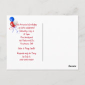 パティオティックホットドッグonギンガムポストカード ポストカード (裏面)