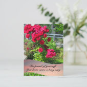 パティオバラと引用文はがき ポストカード (スタンド正面)