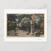 パティオミッションガーデンの通路 ポストカード (正面)