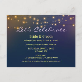 パティオライツウェディングレセプション駆け落ち ポストカード