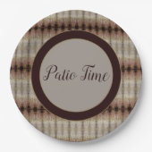 パティオ時間の装飾 ペーパープレート (正面)