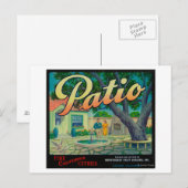 パティオ オレンジ ラベル コルトン, CA ポストカード (正面/裏面)