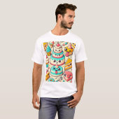 パティシエおもしろいシェフ&ベイカーギフト Tシャツ (正面フル)