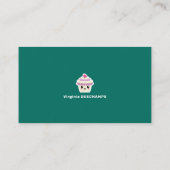 パティシエのカップケーキかわいい 名刺 (裏面)