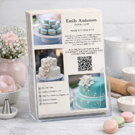 パティシエベーカリーサービスフォトQRコード チラシ