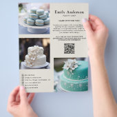 パティシエベーカリーサービスフォトQRコード チラシ (手)