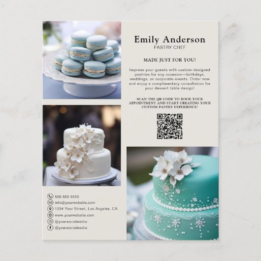 パティシエベーカリーサービスプロモーション チラシ (正面)