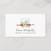 パティシエベーキング器転がのピンかわいいフローラ 名刺 (正面)