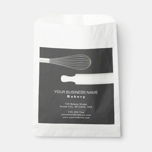 パティシエモダンシェフベーカリー包装バッグ フェイバーバッグ (正面)