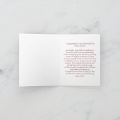 パティシエ卒業ケーキ カード (内部)