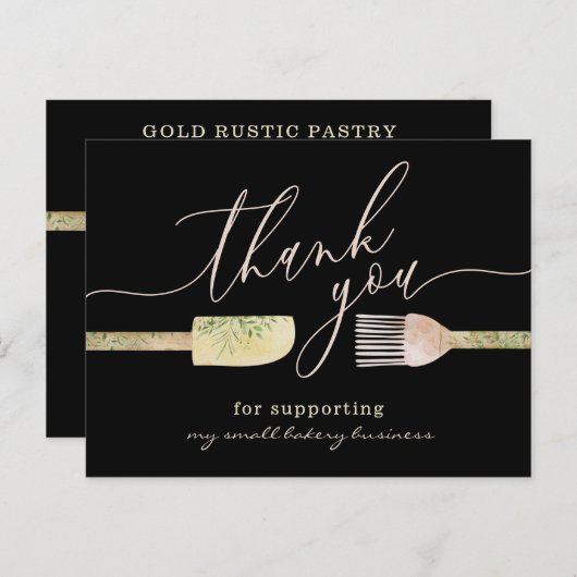 パティシエ感謝していバーカリー ポストカード (正面/裏面)