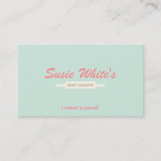 パティシエ転がのピンキュートレトロベーカーズNo. 3 名刺 (正面)