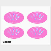 パティシエ 楕円形シール (シート)