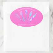 パティシエ 楕円形シール (バッグ)