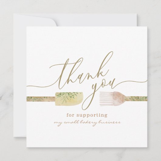 パティシシェフのパン屋パティスリー感謝していユー。 招待状 (正面)