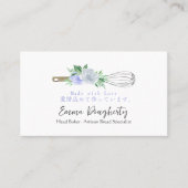 パティシシェフウィスクベーキング器パープルフローラ 名刺 (正面)