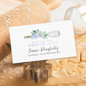 パティシシェフウィスクベーキング器パープルフローラ 名刺