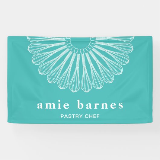 パティシシェフウィスクロゴケータリングベーカリーBusiness C 横断幕 (横)