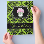 パティシシェフカップケーキベイカーベーカリー チラシ (手)