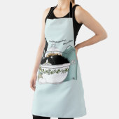 パティシシェフキャットブルー エプロン (インサイチュ)