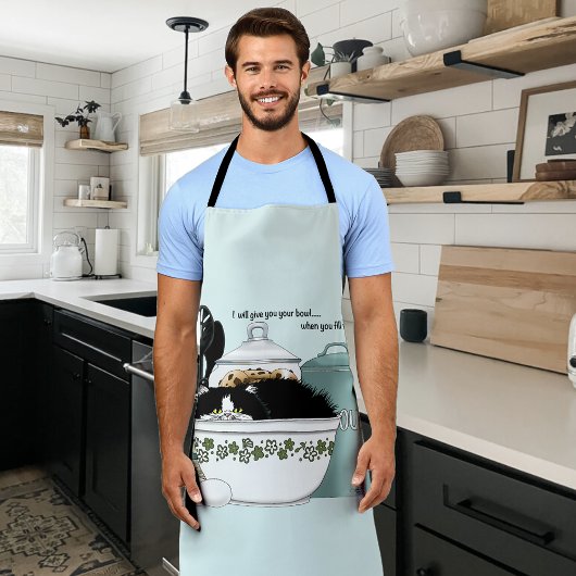 パティシシェフキャットブルー エプロン