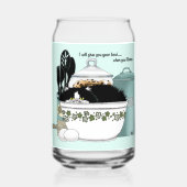 パティシシェフキャットブルー ガラス缶 (裏面)