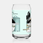 パティシシェフキャットブルー ガラス缶 (左)