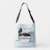 パティシシェフキャットブルー クロスボディバッグ (裏面)