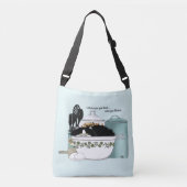 パティシシェフキャットブルー クロスボディバッグ (正面)