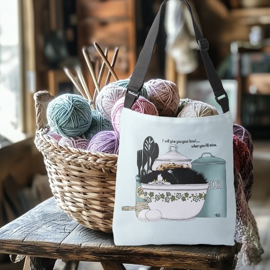 パティシシェフキャットブルー クロスボディバッグ